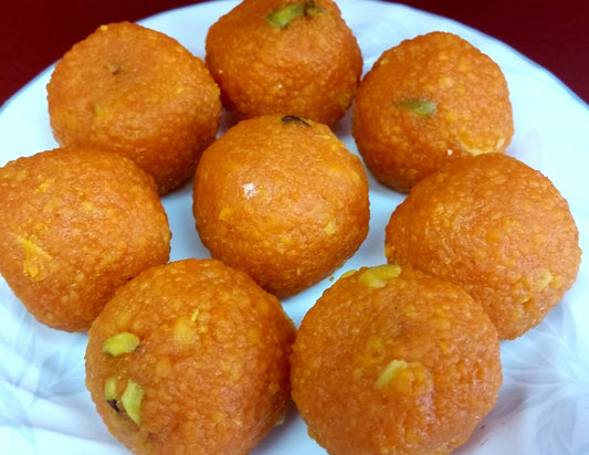 Orange Bundi Ladu - ઓરેન્જ બુંદી લાડું